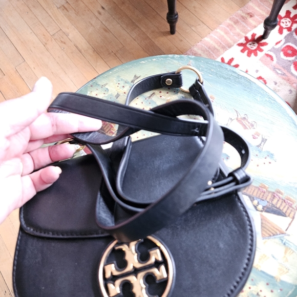 💕👜 TORY BURCH Miller Metal Saddle Bag Small - Picture 13 of 13